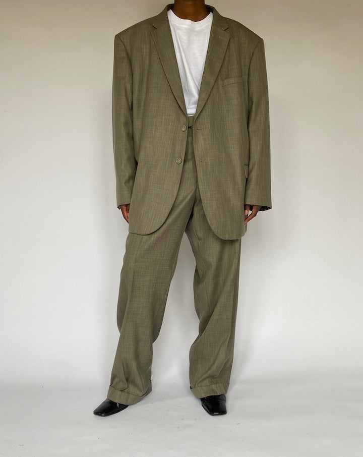 VINTAGE OVERSIZED BEIGE SUIT 4854