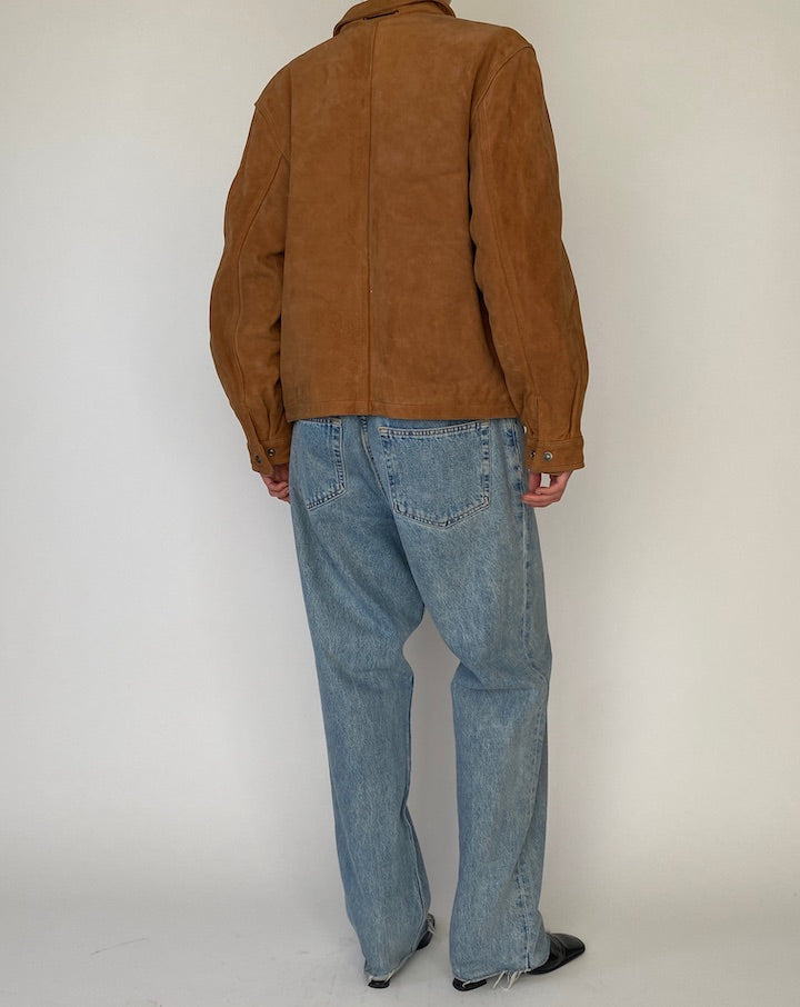 Vintage Brown Tommy Hilfiger Leather Jacket 5263