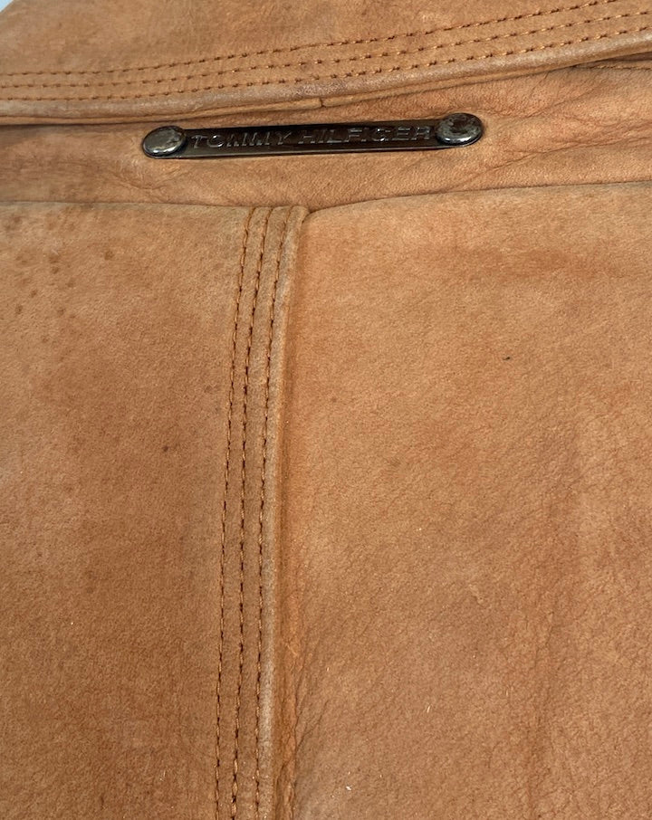 Vintage Brown Tommy Hilfiger Leather Jacket 5263