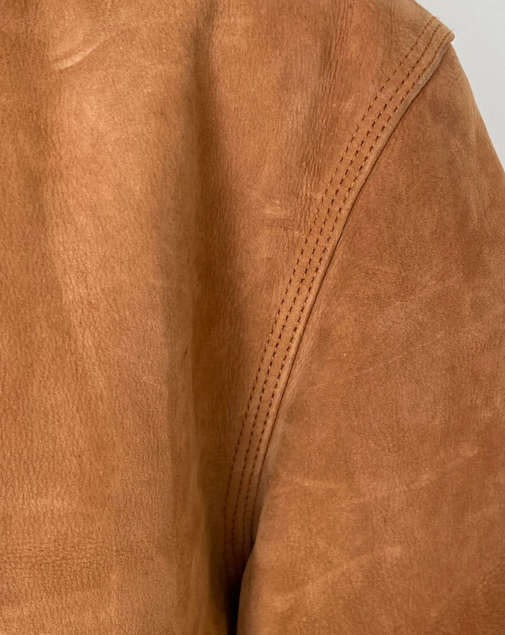 Vintage Brown Tommy Hilfiger Leather Jacket 5263