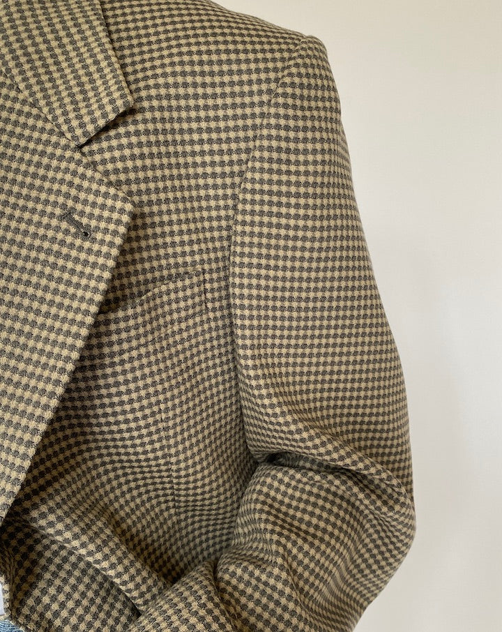 VINTAGE BEIGE SINGLE BREASTED BLAZER 5061
