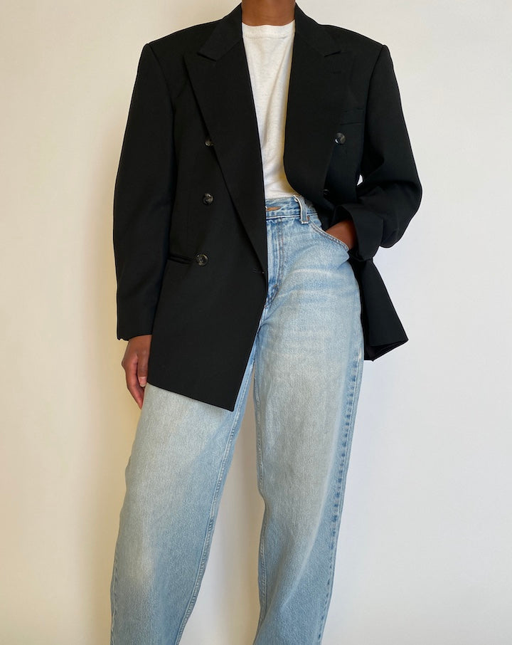 VINTAGE DOUBLE BREASTED BLAZER 3342