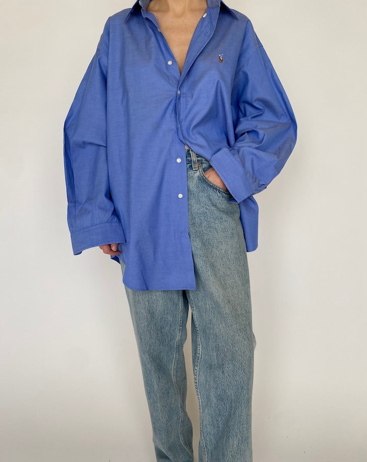 VINTAGE BLUE RALPH LAUREN SHIRT 4823