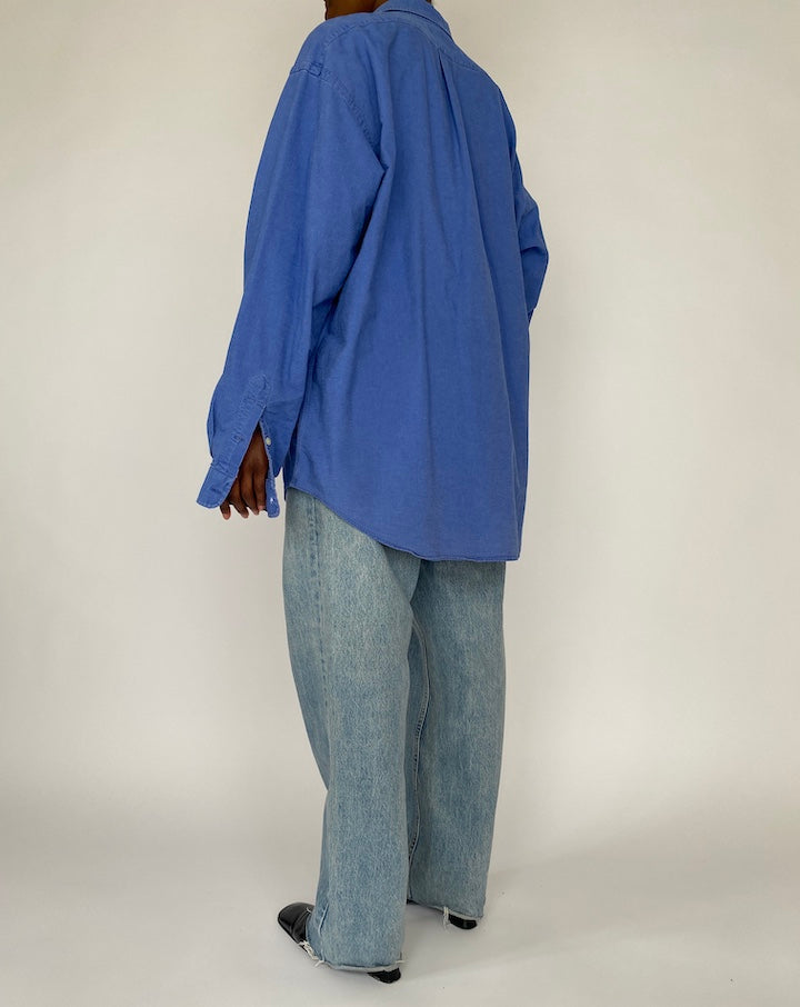 VINTAGE BLUE OVERSIZED RALPH LAUREN SHIRT 4537