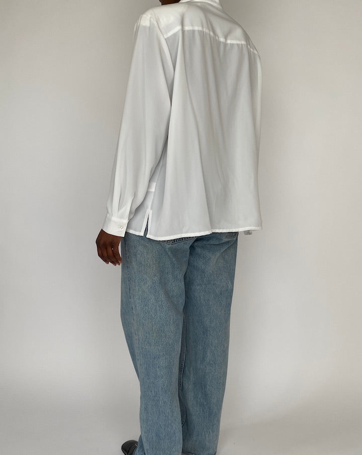 VINTAGE WHITE BLOUSE 4557
