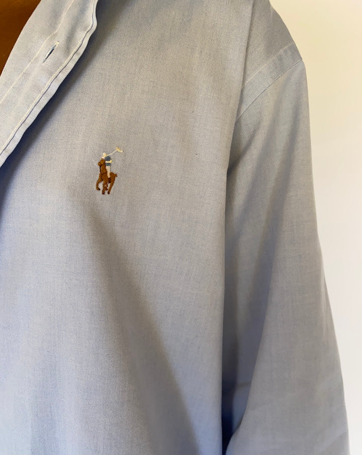 VINTAGE OVERSIZED BLUE RALPH LAUREN SHIRT 4506