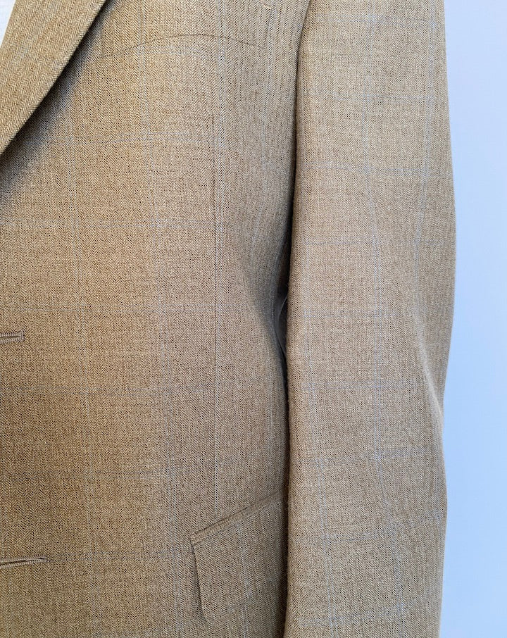 VINTAGE BEIGE SILK AND WOOL BLAZER 4186