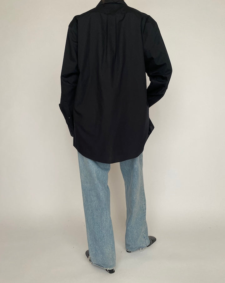 VINTAGE OVERSIZED BLACK SHIRT 4680