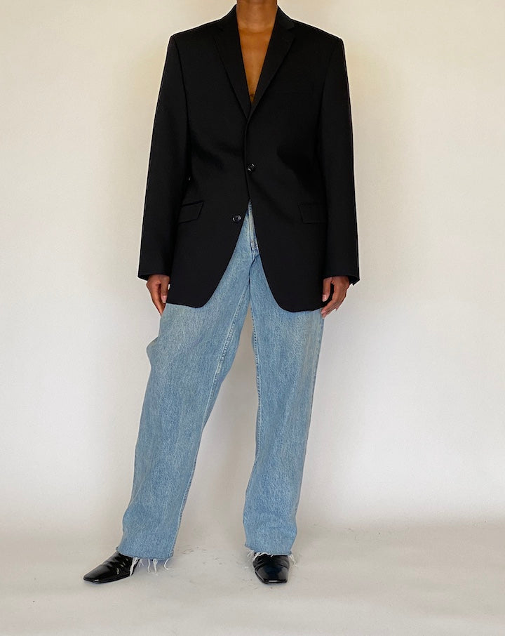 VINTAGE BLACK CALVIN KLEIN BLAZER 4495