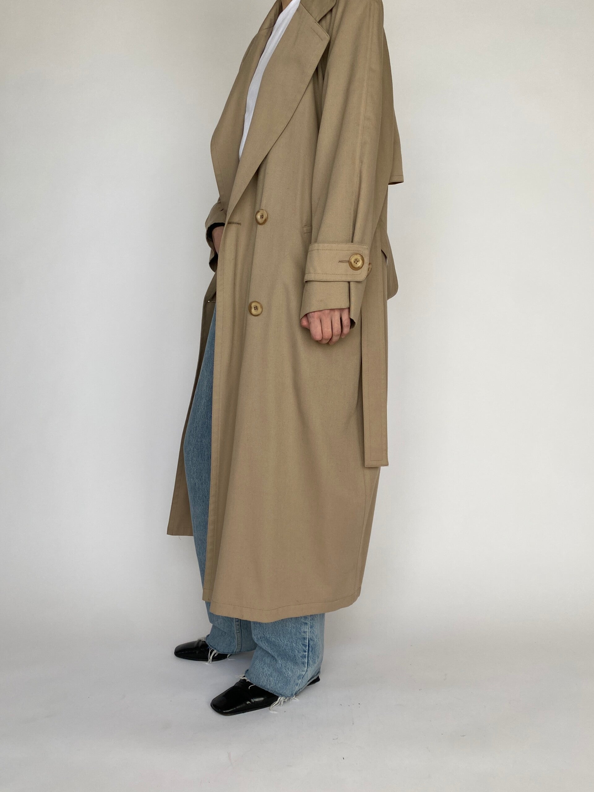 VINTAGE BEIGE TRENCH COAT 4820