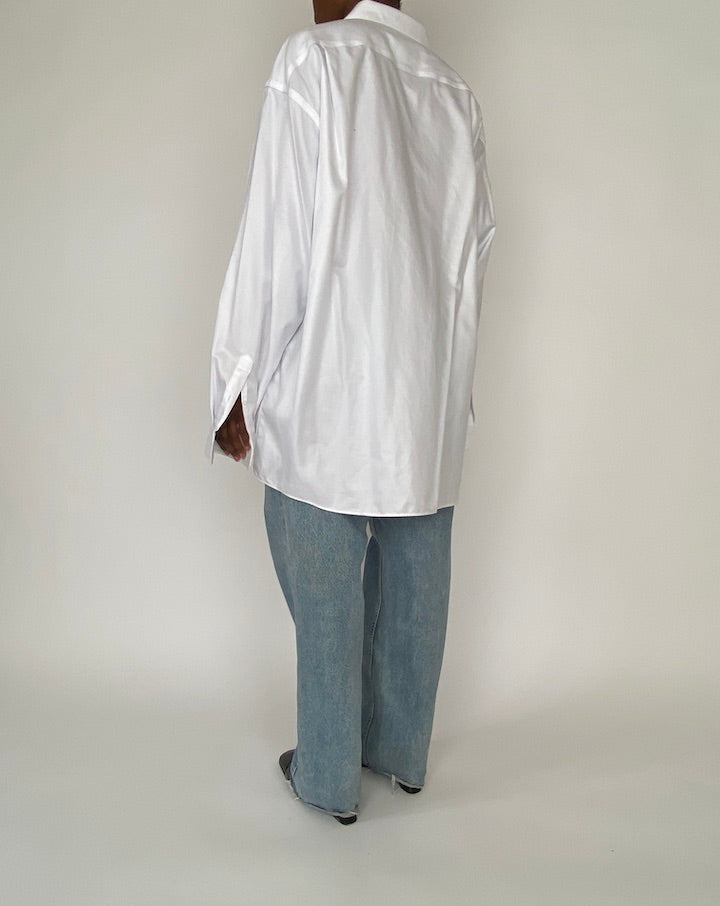 VINTAGE WHITE OVERSIZED SHIRT 4540