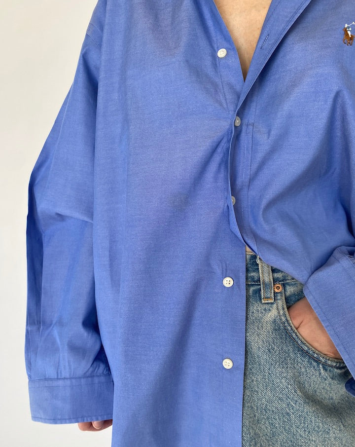 VINTAGE BLUE RALPH LAUREN SHIRT 4823