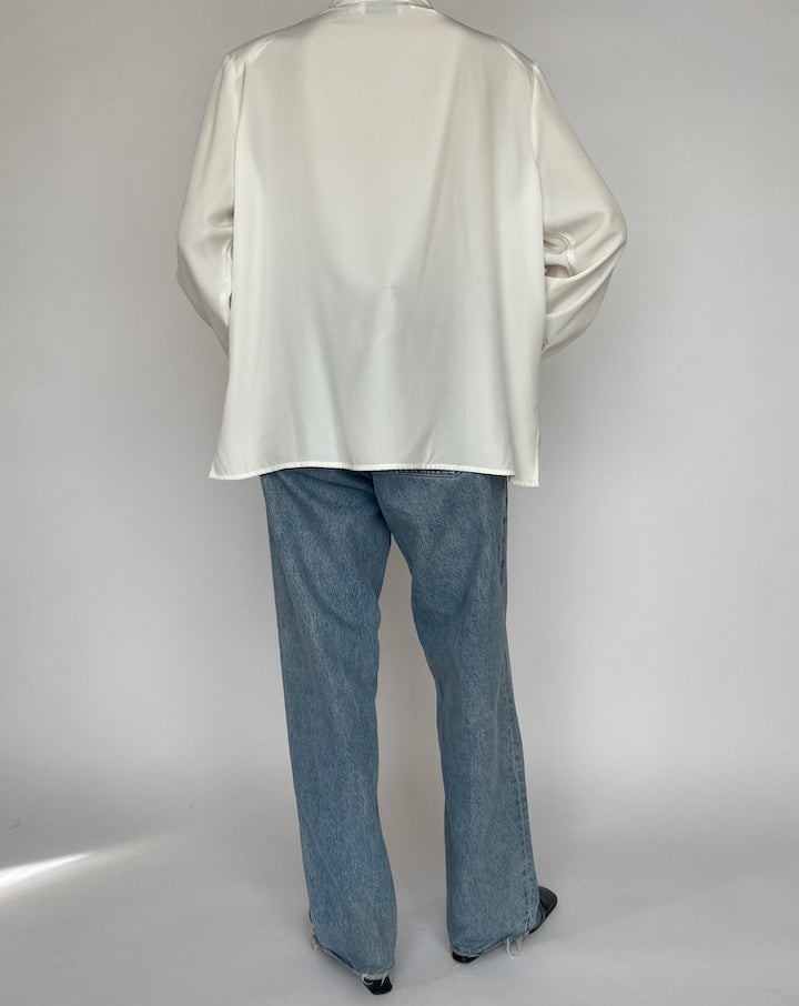 VINTAGE OVERSIZED WHITE BLOUSE 4715