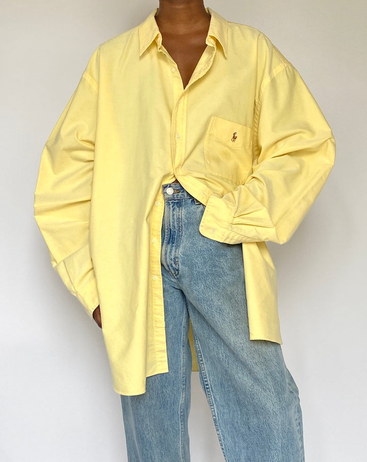 VINTAGE YELLOW RALPH LAUREN SHIRT 5050