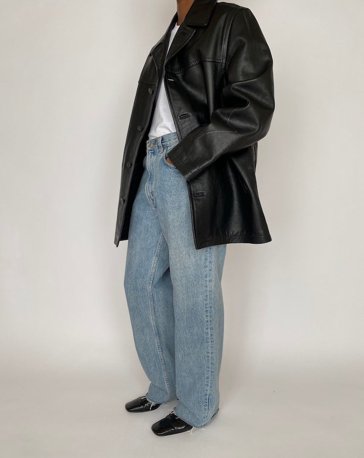 VINTAGE OVERSIZED LEATHER JACKET 4631