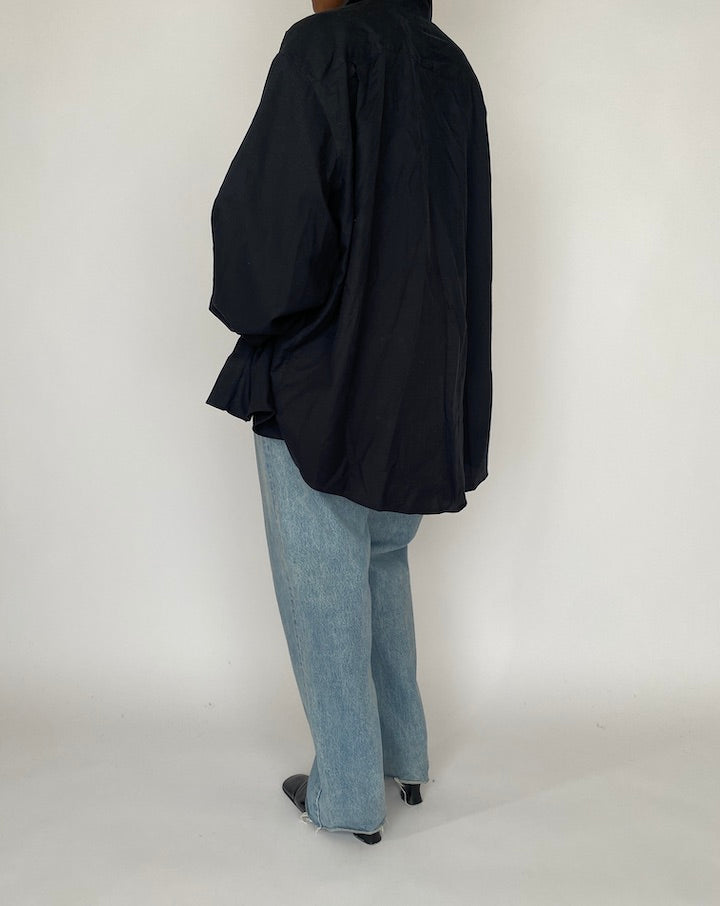 VINTAGE OVERSIZED BLACK SHIRT 4595