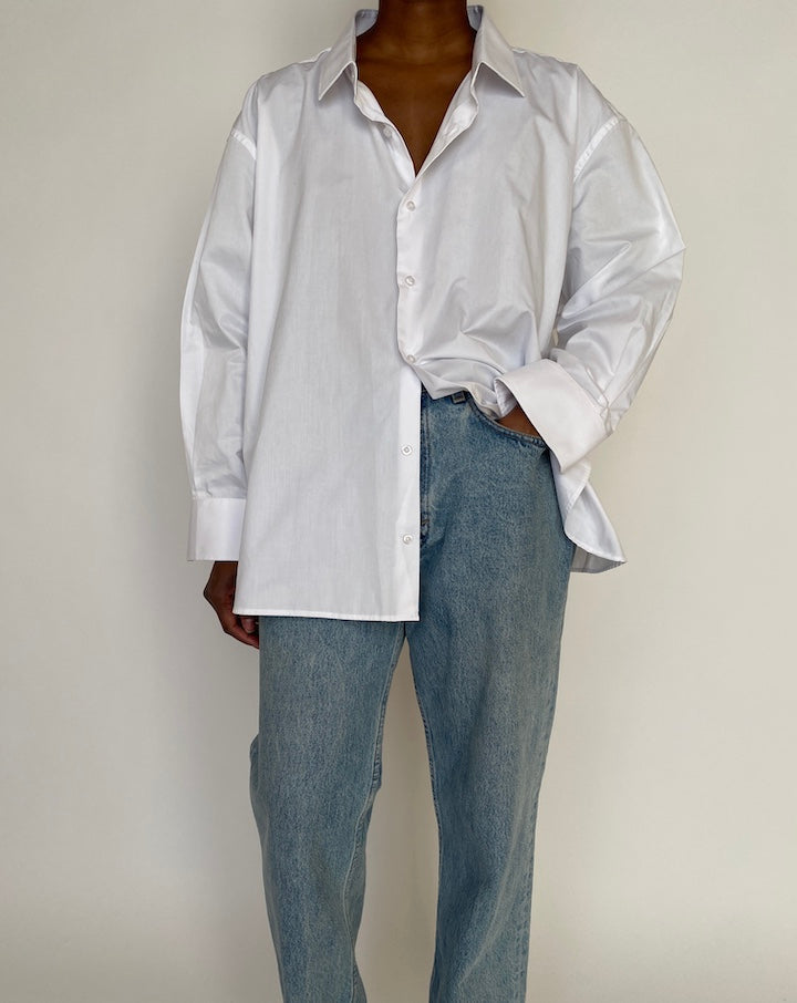 VINTAGE OFF WHITE OVERSIZED SHIRT 4643
