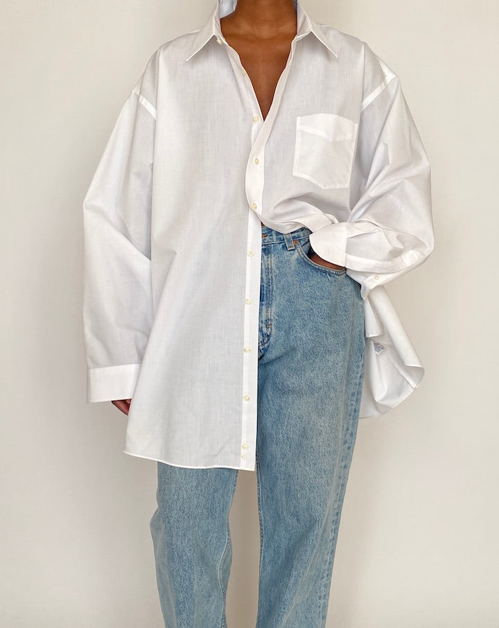 VINTAGE OVERSIZED WHITE SHIRT 4646