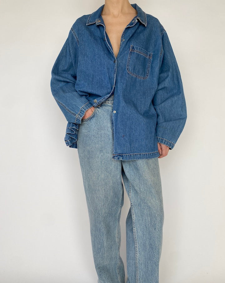 VINTAGE OVERSIZED DENIM SHIRT 4767