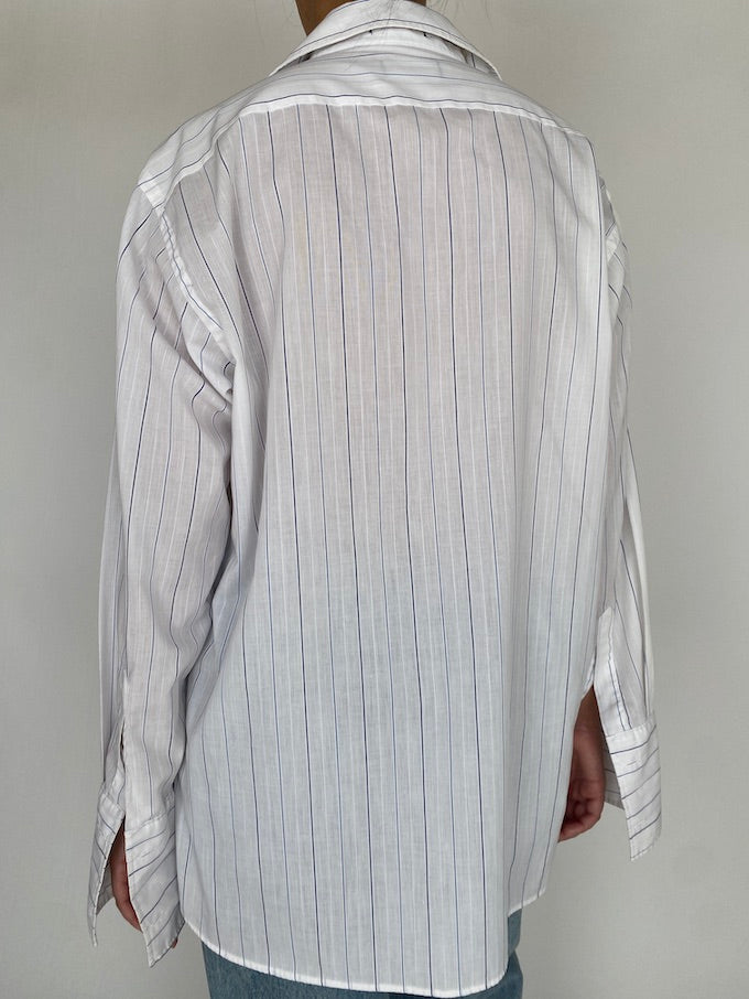 Vintage Pinstripe Christian Dior Shirt 5679