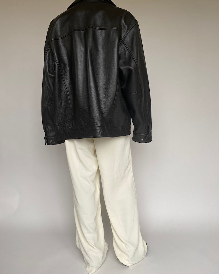 VINTAGE BEAUTIFUL LEATHER JACKET 1048-2