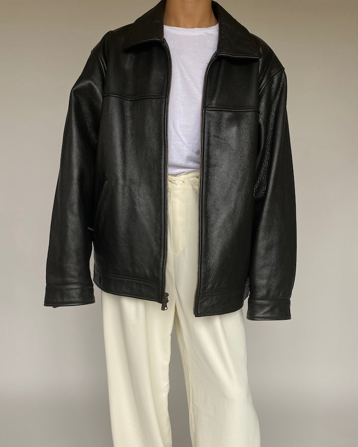 VINTAGE BEAUTIFUL LEATHER JACKET 1048-5