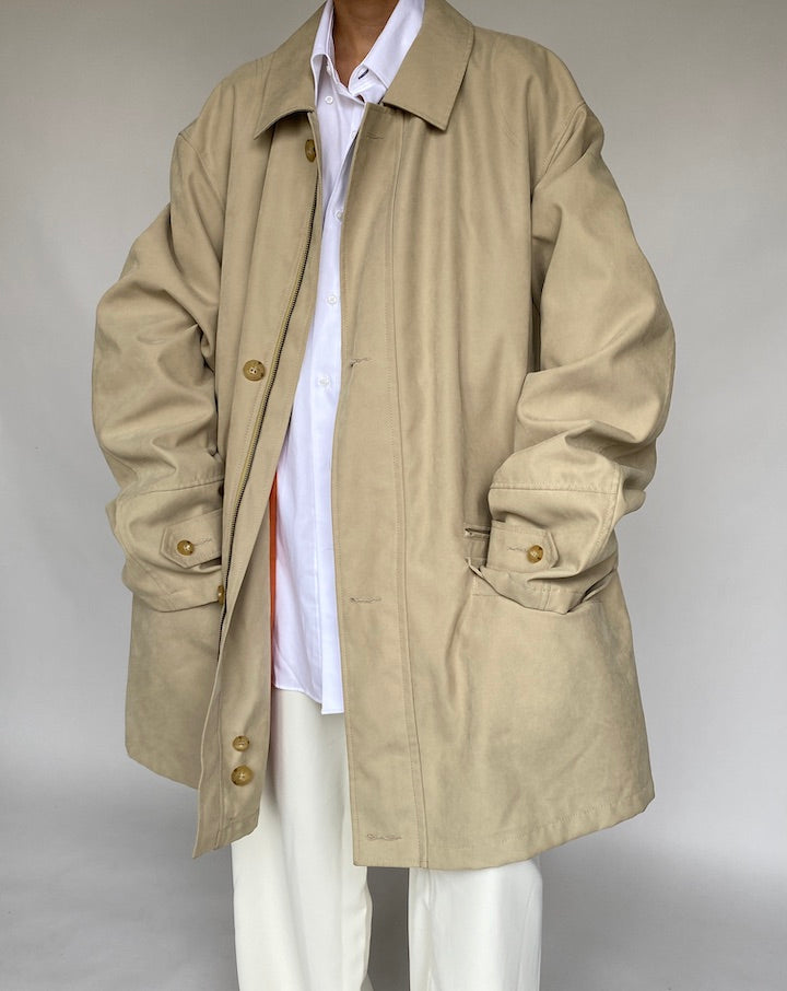 VINTAGE BEIGE BEAUTIFUL COAT 632-2