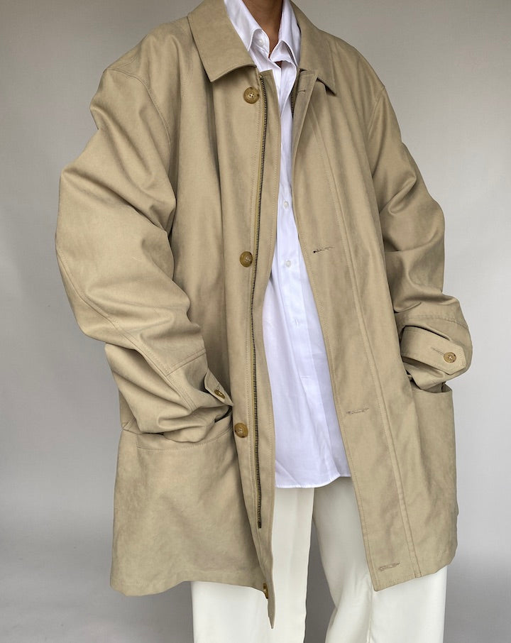 VINTAGE BEIGE BEAUTIFUL COAT 632-3