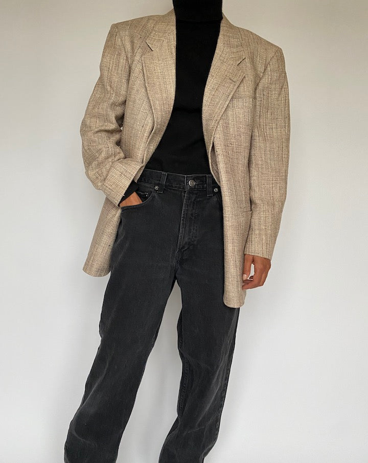 VINTAGE BEIGE BLAZER 1422-3