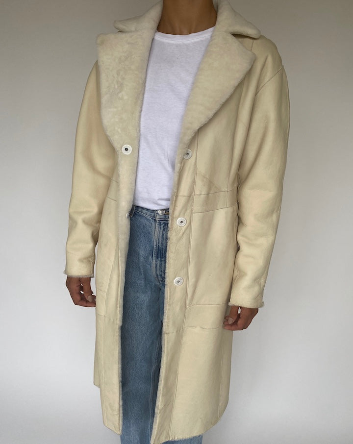VINTAGE BEIGE COAT 1026-2
