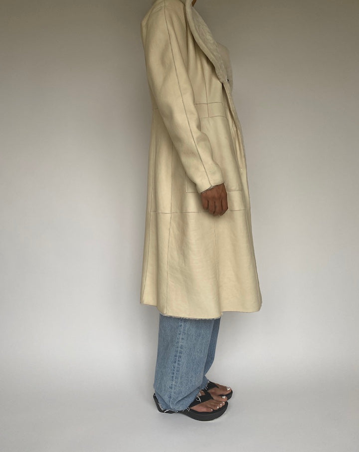 VINTAGE BEIGE COAT 1026-4