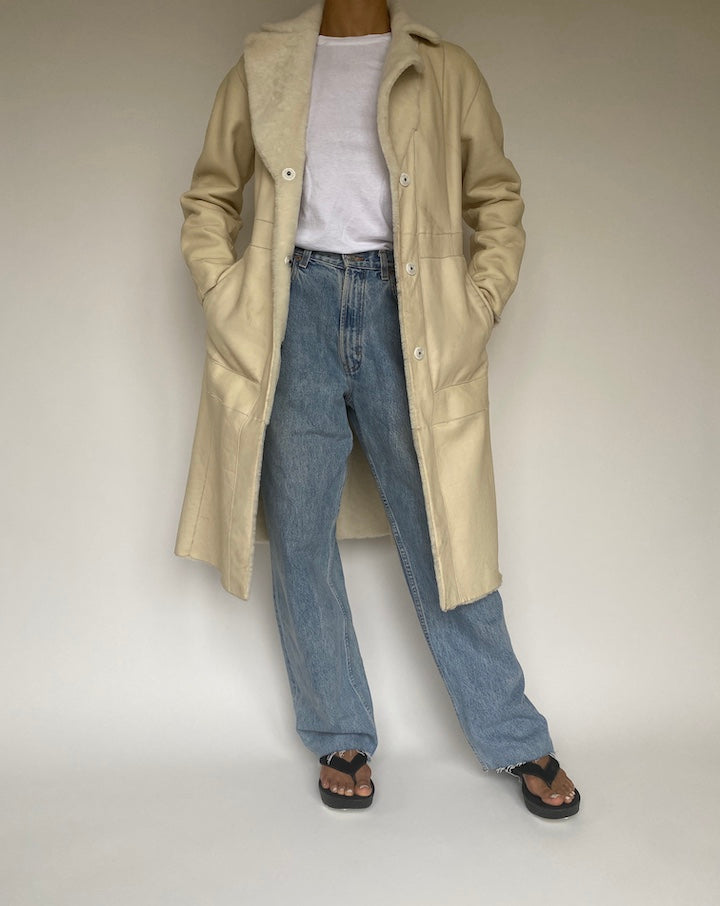 VINTAGE BEIGE COAT 1026