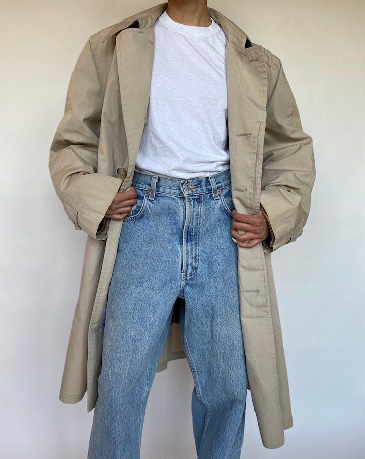 VINTAGE BEIGE COAT 537-4