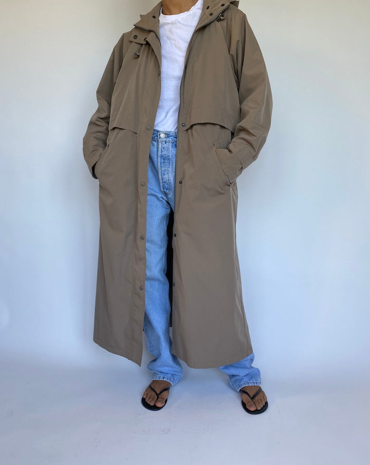 VINTAGE BEIGE LONG COAT 982-5
