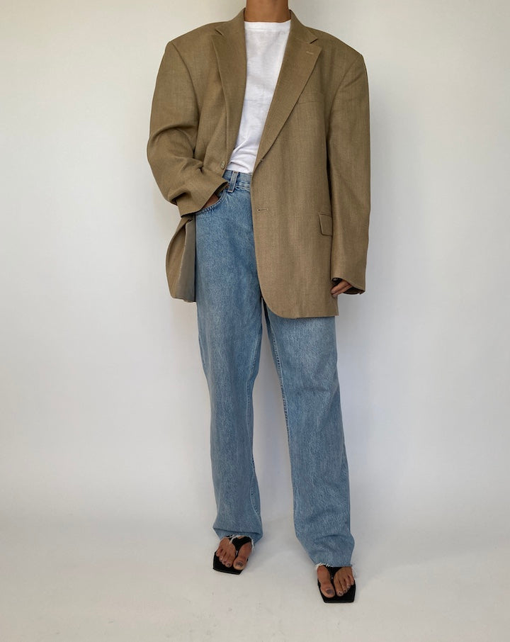 VINTAGE BEIGE OSCAR DE LA RENTA BLAZER 2495
