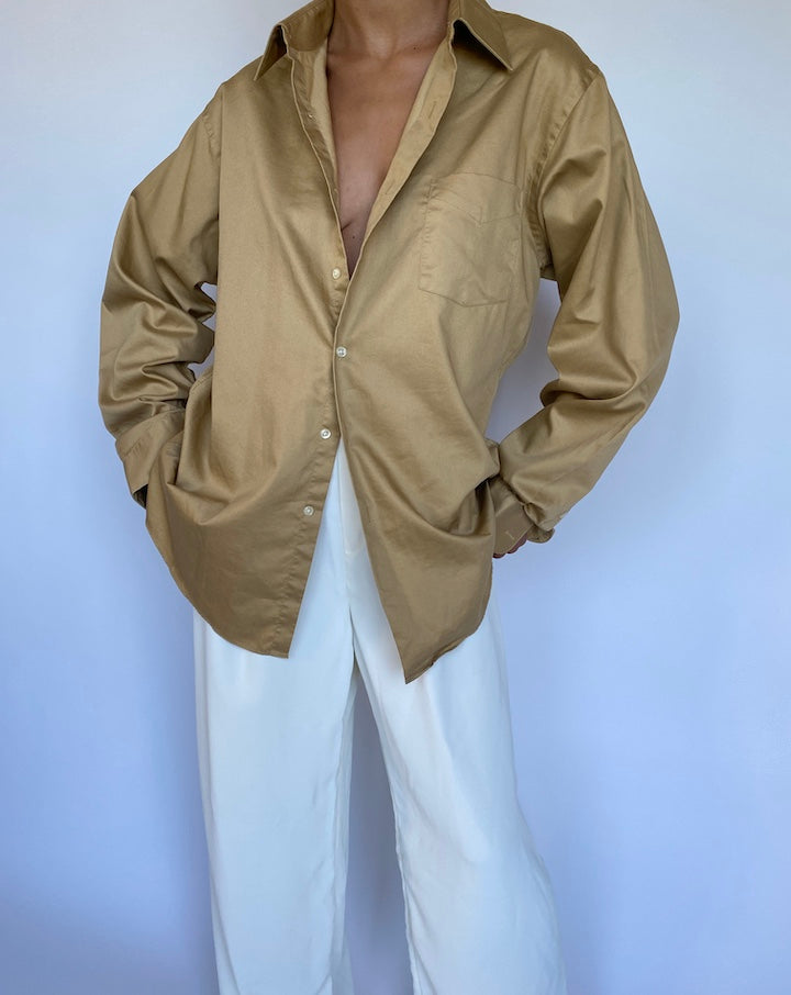 VINTAGE BEIGE SHIRT 953-4