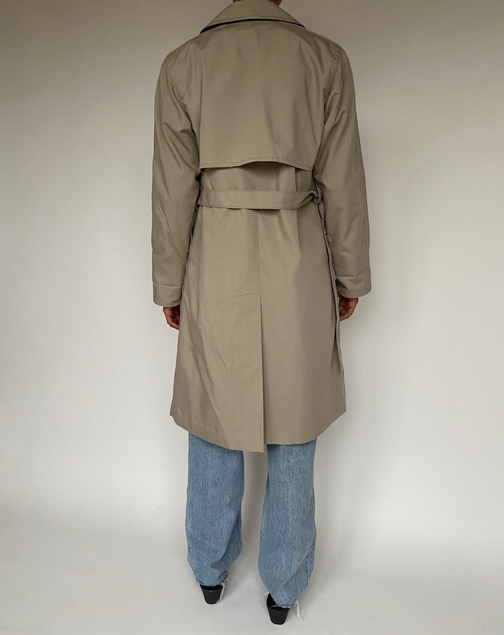 VINTAGE BEIGE TRENCH COAT 1209-2