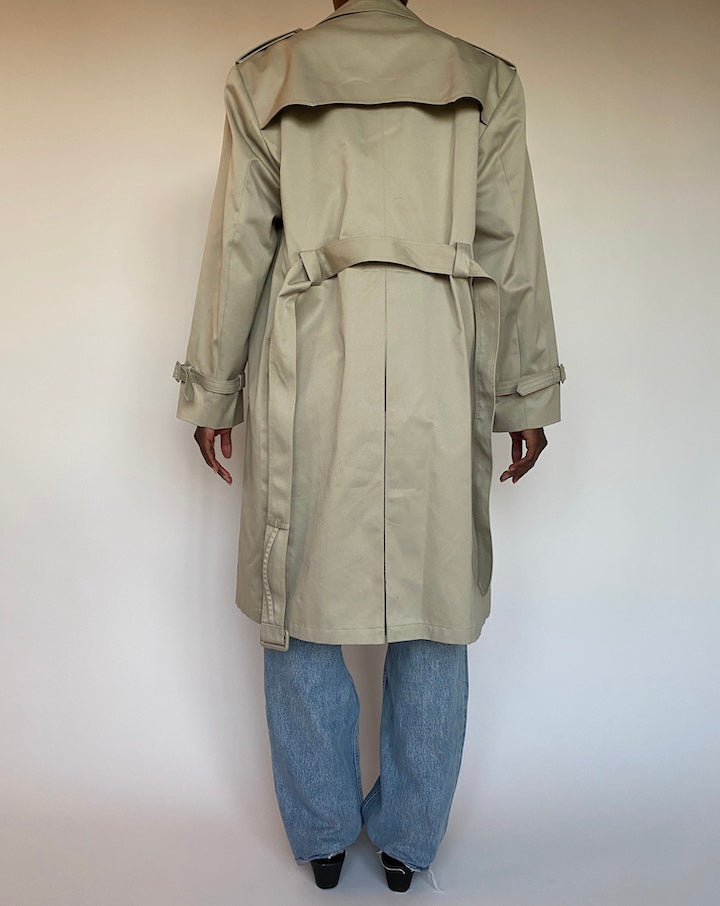 VINTAGE BEIGE TRENCH COAT 1279-2