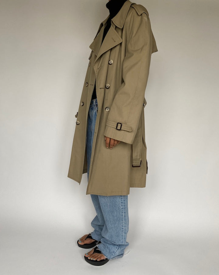 VINTAGE BEIGE TRENCH COAT 1452-3