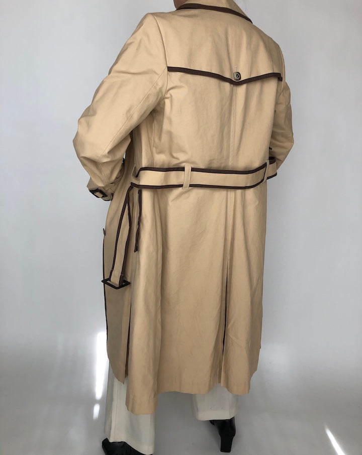 VINTAGE BEIGE TRENCH COAT-2