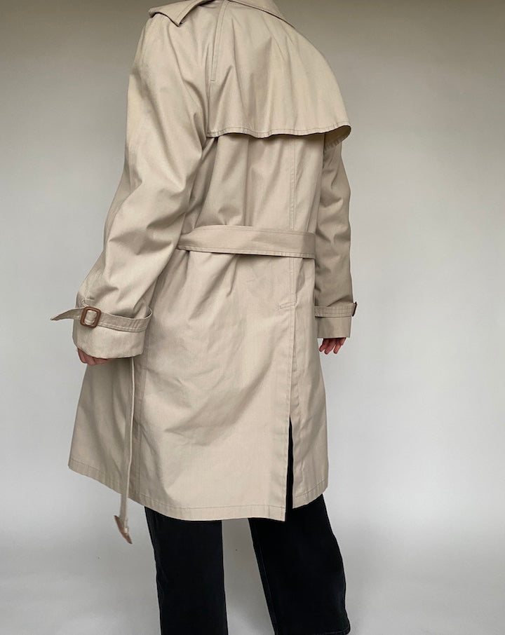VINTAGE BEIGE TRENCH COAT 531-3