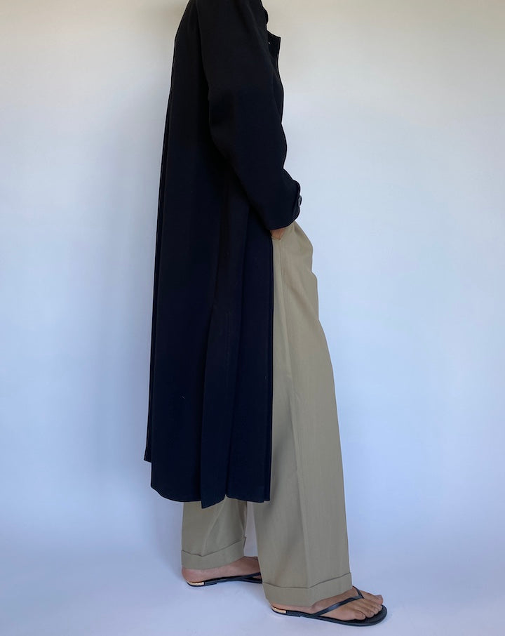 VINTAGE BLACK COAT 964-3