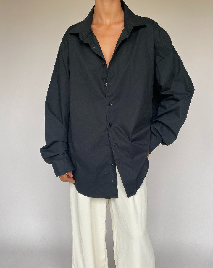 VINTAGE BLACK OVERSIZED SHIRT 1250-2