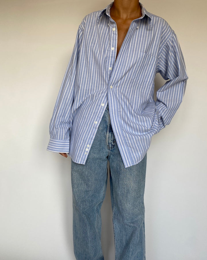 VINTAGE BLUE STRIPED SHIRT 1405-2