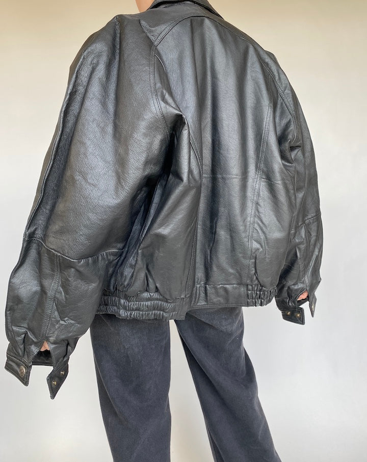 VINTAGE BOXY LEATHER JACKET 458 3