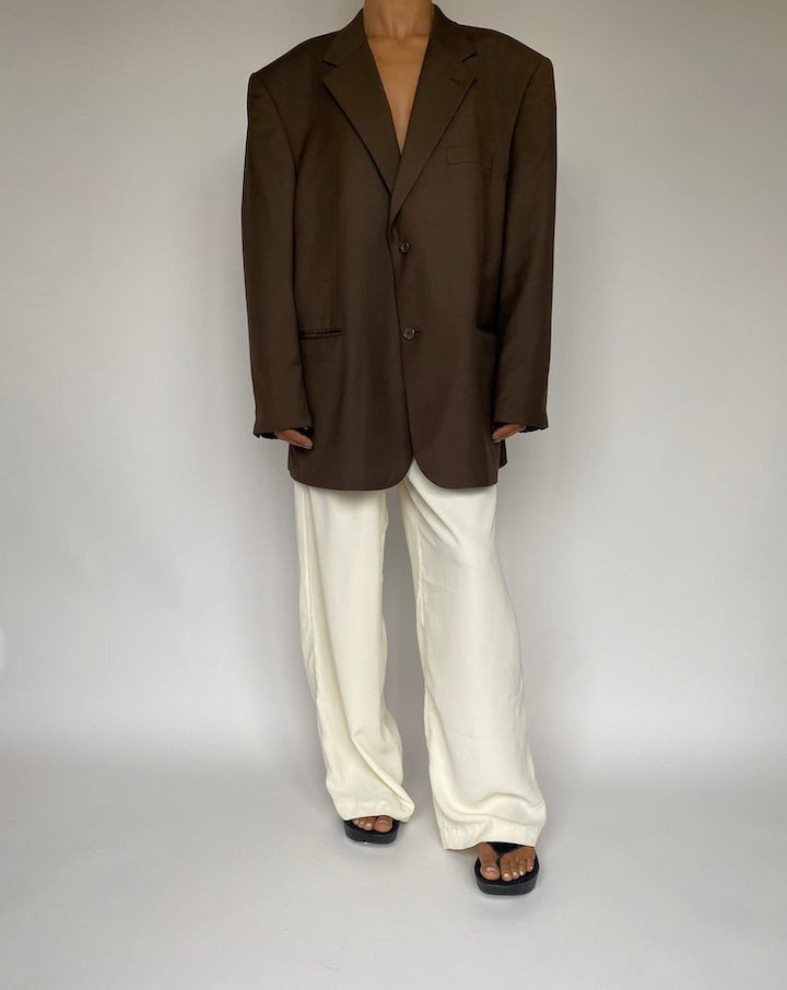 VINTAGE BROWN BLAZER 1042-4