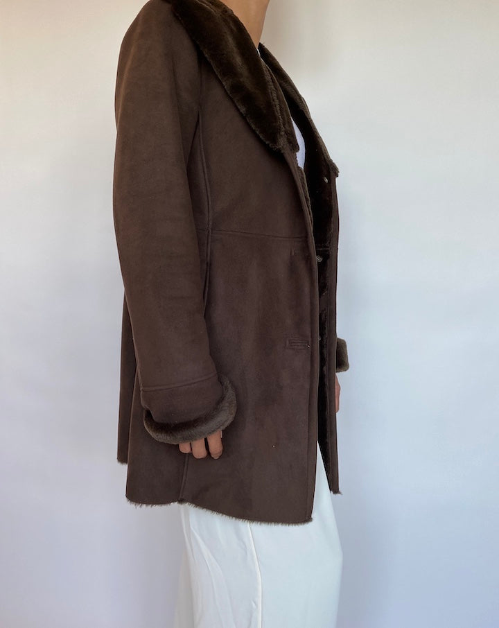 VINTAGE BROWN COAT 203-3