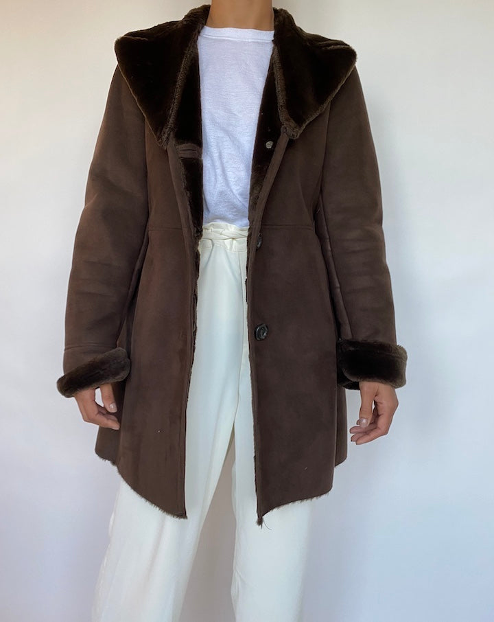 VINTAGE BROWN COAT 203-4