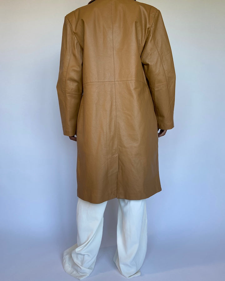 VINTAGE BROWN LEATHER JACKET 946-2
