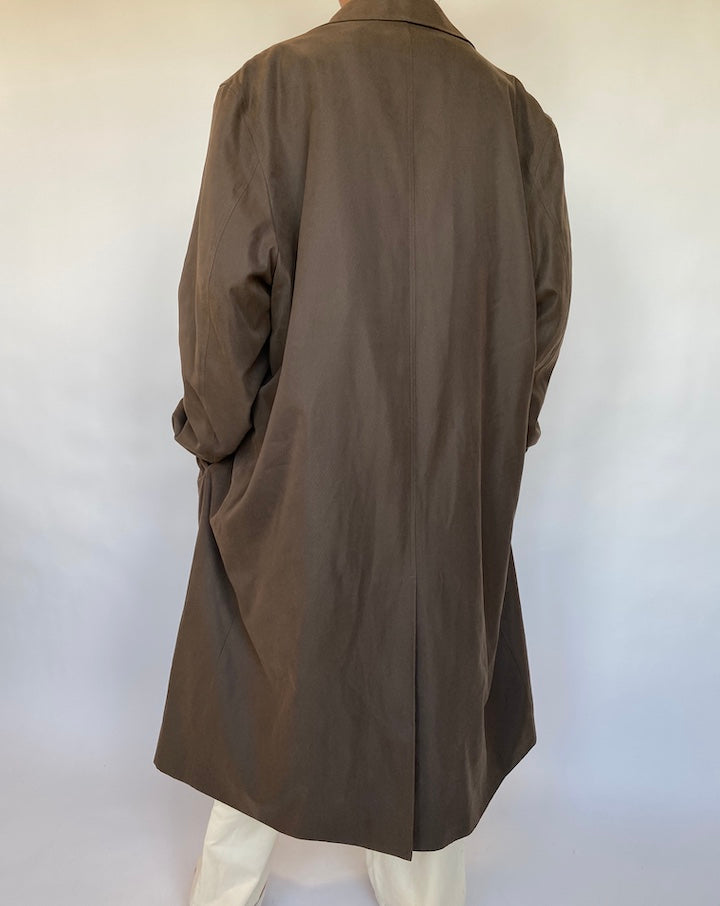 VINTAGE BROWN LONG COAT 618-2